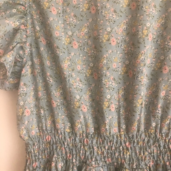 Chiffon Floral Bohemian Style Dress - Picture 4 of 6